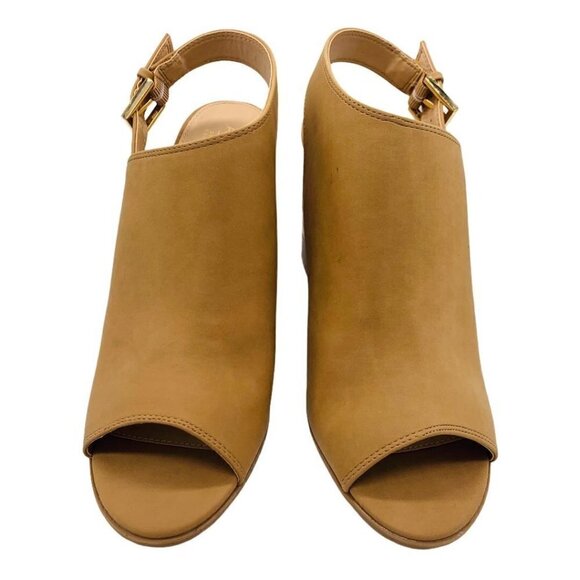 Apt‎ 9 Sandals Slingback Vegan Suede Womens Size 11 Profession Stacked Heel - Picture 3 of 8